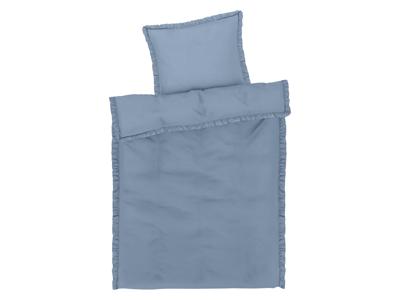 LIVARNO home Satijnen dekbedovertrek 140 x 200 cm (Blauw)