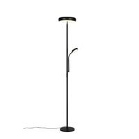 Trio VloerlampPalermo zwart met leeslamp - R45741132