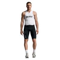2XU Light speed react trisuit korte mouw Black/White heren
