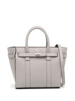 Mulberry sac à main Mini Zipper Bayswater en cuir - Gris