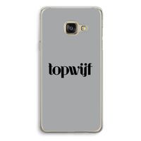 Topwijf Grijs Zwart: Samsung Galaxy A3 (2016) Transparant Hoesje