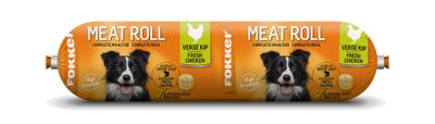 Kattenvoer Cat Meat Roll verse Kip met Zalm 800 gr Fokker - Fokker Kattenvoer Cat Meat Roll verse Kip met Zalm 800 gr Fokker - Fokker