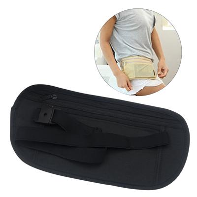 5 STKS multifunctionele outdoor taille Belt Bag Travel Anti-Theft onzichtbare telefoon (zwart)