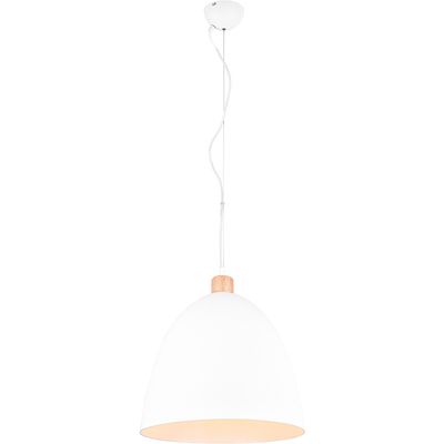 LED Hanglamp - Trion Jaguar - E27 Fitting - Rond - Mat Wit - Aluminium - Tot 60W