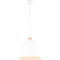 LED Hanglamp - Trion Jaguar - E27 Fitting - Rond - Mat Wit - Aluminium - Tot 60W