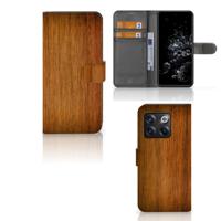 OnePlus 10T | Book Style Case | Donker Hout