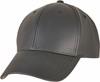 Flexfit FX6245AL Synthetic Leather Alpha Shape Dad Cap - Black - One Size