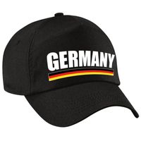 Germany supporter pet / cap Duitsland zwart kinderen