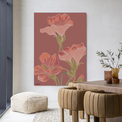 Urban Cotton Wandkleed 'Majus' 145 x 190cm in Frame - black