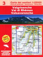 Wandelkaart 03 Valgrisenche: Val di Rhenes | L'Escursionista editore - thumbnail