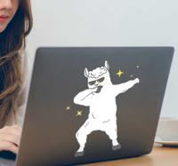 Lama laptop zelfklevende sticker deppen