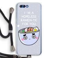 I'm A Hopeless Ramen-Tic For You: Honor 10 Transparant Hoesje met koord