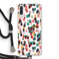 Tropical Dots: Samsung Galaxy A70 Transparant Hoesje met koord
