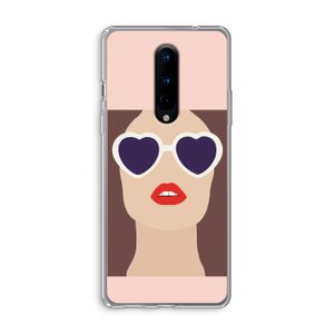 Red lips: OnePlus 8 Transparant Hoesje
