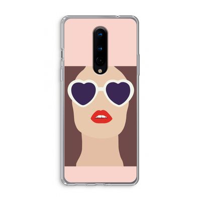 Red lips: OnePlus 8 Transparant Hoesje