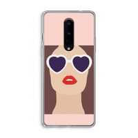 Red lips: OnePlus 8 Transparant Hoesje