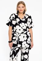 Yoek Tuniek met V-hals GIARDINO | Zwart | Maat 42/44