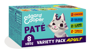 Edgard & Cooper multipack paté kat natvoer kuipjes 8 x 85gr