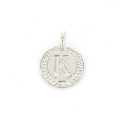 Imotionals Ronde Kettinghanger Letter K Zilver