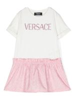 Versace Kids robe à imprimé baroque - Blanc - thumbnail