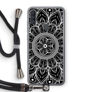 Roses Are Red: Samsung Galaxy A11 Transparant Hoesje met koord