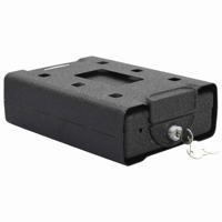 VidaXL Auto safe met slot zwart 22 x 16 x 7 cm staal