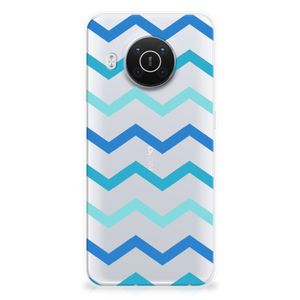 Nokia X10 | X20 TPU bumper Zigzag Blauw