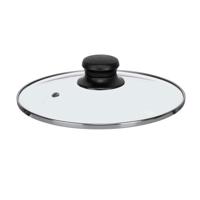 Universele pannendeksel voor pannen van 20,5 cm - glas - stoomgaatje - D20.5 x H6 cm