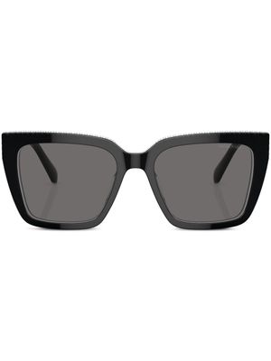 Swarovski Eyewear lunettes de soleil à monture rectangulaire - Noir