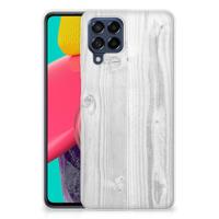 Samsung Galaxy M53 | Bumper Hoesje | White Wood