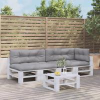 Palletkussens 5 st stof grijs