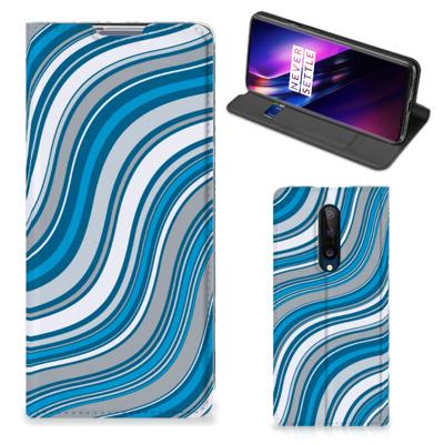 OnePlus 8 | Hoesje met Magneet | Waves Blue