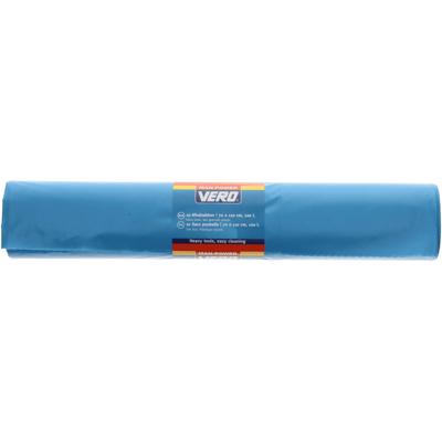 Grote afvalzakken / vuilniszakken van 120 liter - 10x stuks - op rol - blauw
