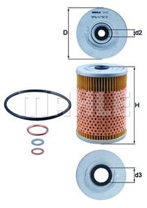 Oliefilter MAHLE, Diameter (mm)84mm, u.a. für Mercedes-Benz, Puch