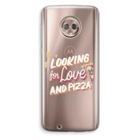 Pizza is the answer: Motorola Moto G6 Transparant Hoesje
