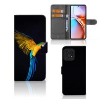 Motorola Edge 40 Pro | Telefoonhoesje | Met pasjeshouder | Papegaai