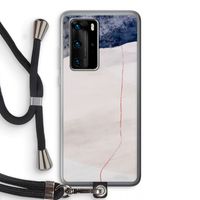 Stone White: Huawei P40 Pro Transparant Hoesje met koord