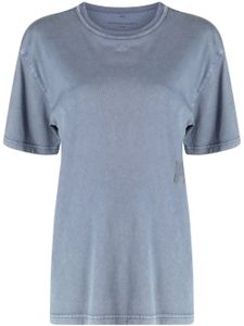 Alexander Wang t-shirt à logo brodé - Bleu