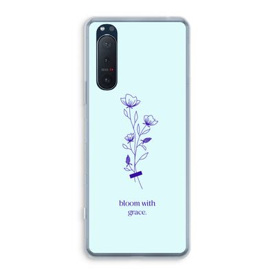 Bloom with grace: Sony Xperia 5 II Transparant Hoesje