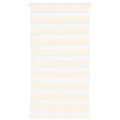 VidaXL Zebra blind 80x150 cm stofbreedte 75,9 cm polyester marmerbeige