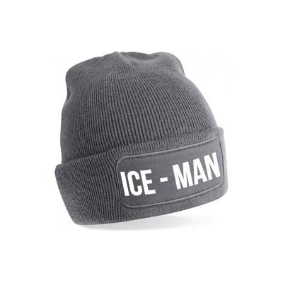 Ice-man muts - unisex - one size - grijs - apres-ski muts