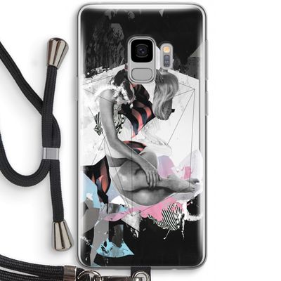 Camouflage de sommeil: Samsung Galaxy S9 Transparant Hoesje met koord