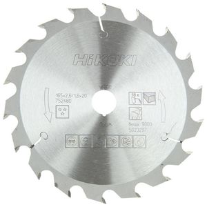 Hikoki Accessoires Hm Cirkelzaagblad 165X20 Z18 - 752480