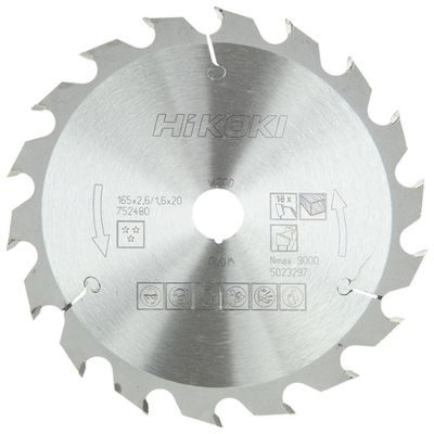 Hikoki Accessoires Hm Cirkelzaagblad 165X20 Z18 - 752480
