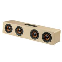 W8 Bluetooth 4 2 speaker vier Louderspeakers Super Bass subwoofer met mic 3.5 mm ondersteuning TF-kaart (bin hout)