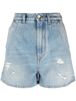 Dolce & Gabbana short en jean à taille haute - Bleu