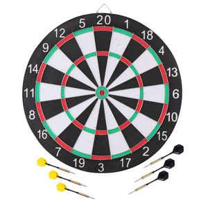 Dartbord dubbelzijdig 42 cm met pijlen set