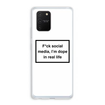I'm dope: Samsung Galaxy S10 Lite Transparant Hoesje