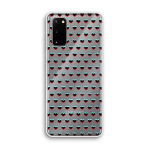 Hartjes: Samsung Galaxy S20 Transparant Hoesje