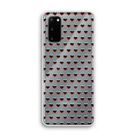 Hartjes: Samsung Galaxy S20 Transparant Hoesje
